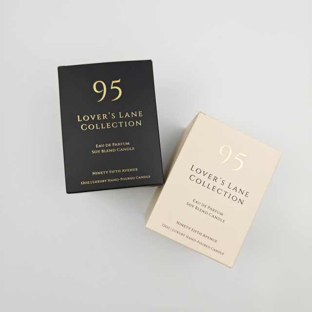 Luxury Recyclable Gold Foil Candle Boxes