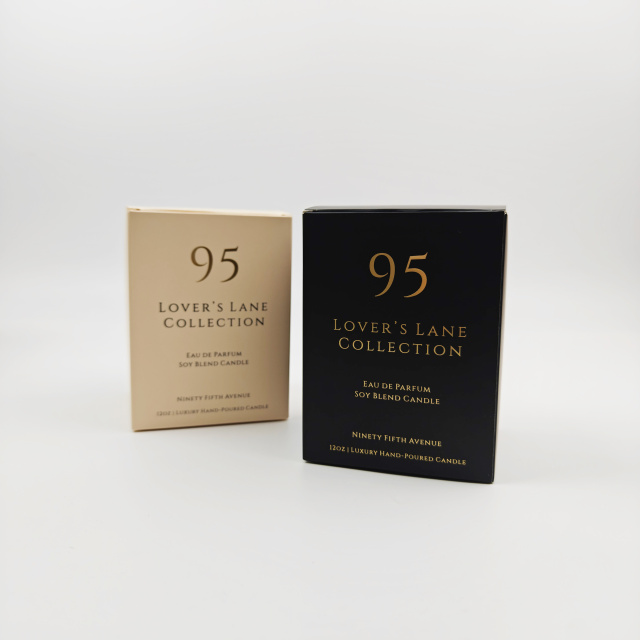 Luxury Recyclable Gold Foil Candle Boxes