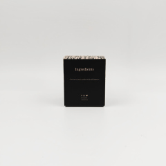 Luxury High Quality Matte Lamination Black Card Paper Foldable Gift Box