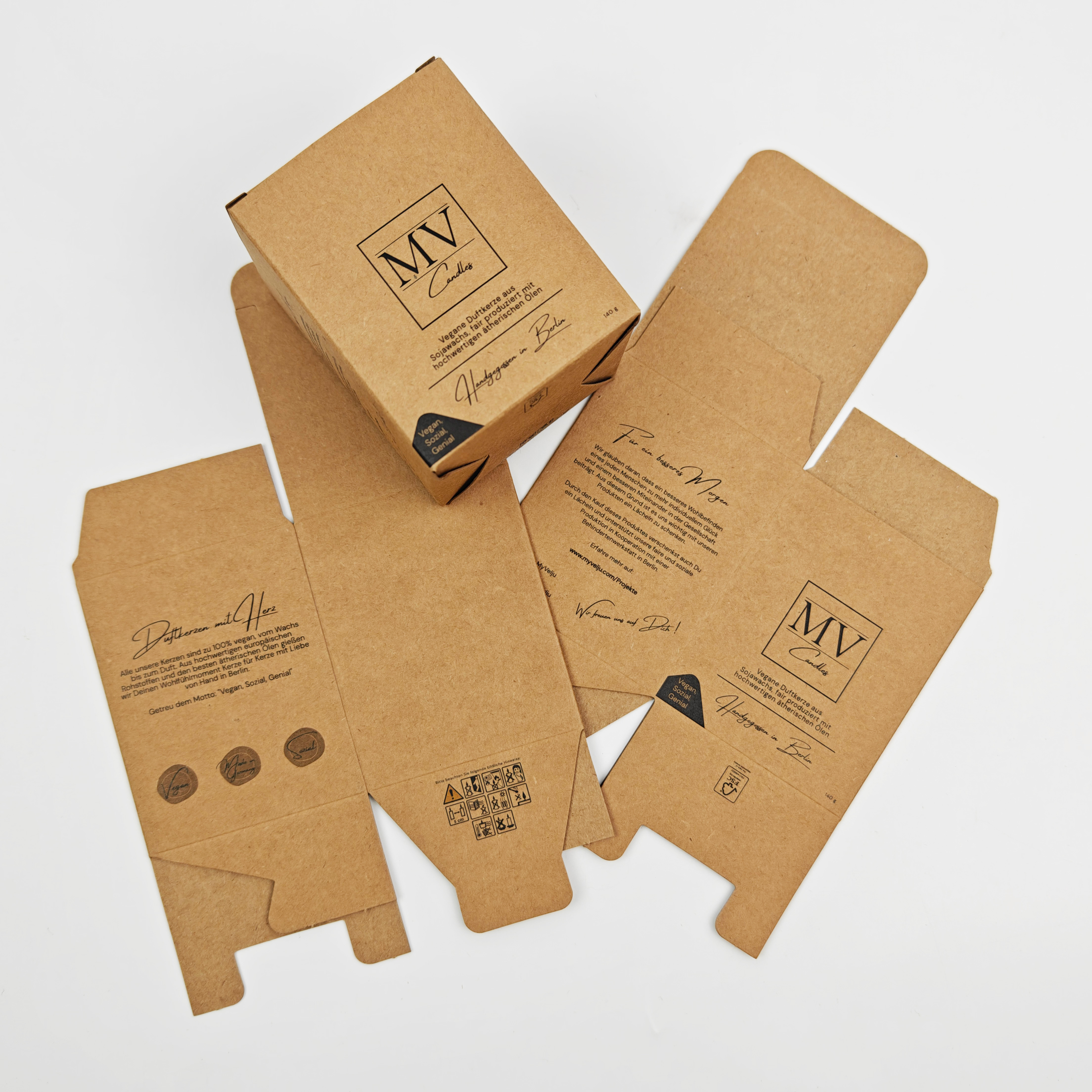 Wholesale Custom Foldable Luxury Kraft Shipping Packaging Boxes for Scented Candles