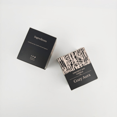 Luxury High Quality Matte Lamination Black Card Paper Foldable Gift Box