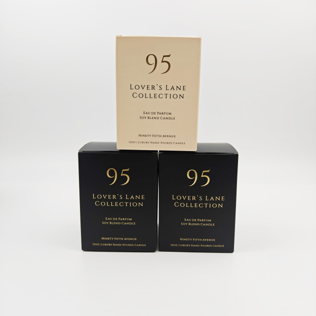 Luxury Recyclable Gold Foil Candle Boxes