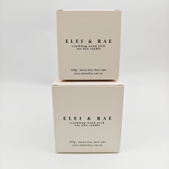 Customizable White Kraft Packaging Boxes With Insert For Luxury Candles