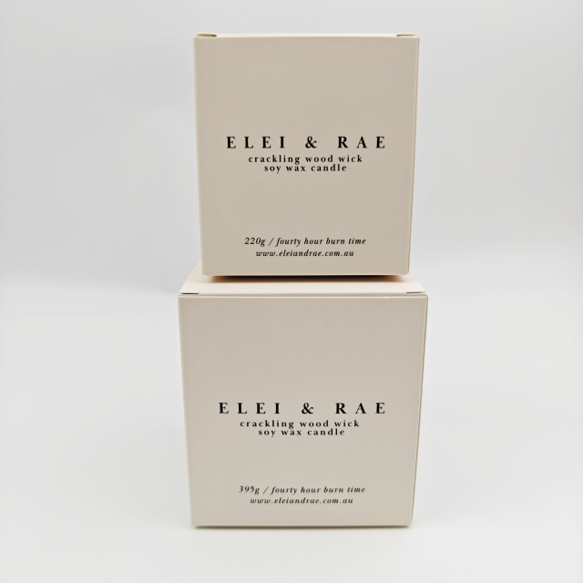 Customizable White Kraft Packaging Boxes With Insert For Luxury Candles