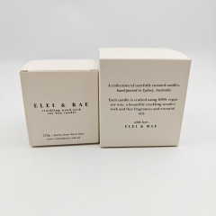 Customizable White Kraft Packaging Boxes With Insert For Luxury Candles