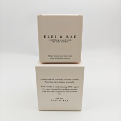 Customizable White Kraft Packaging Boxes With Insert For Luxury Candles