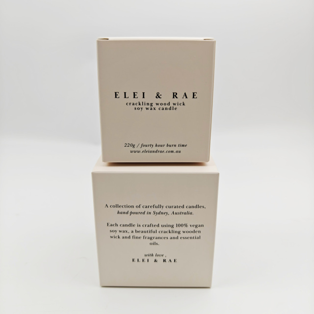 Customizable White Kraft Packaging Boxes With Insert For Luxury Candles
