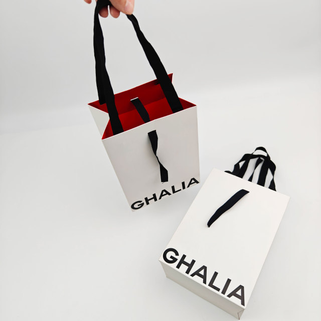 Custom Logo Double-sided printing Reusable Paper Bags Luxury Wholesale Gift & Shopping Bags with Handles for Clothing