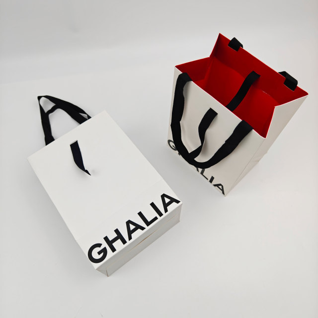 Custom Logo Double-sided printing Reusable Paper Bags Luxury Wholesale Gift & Shopping Bags with Handles for Clothing