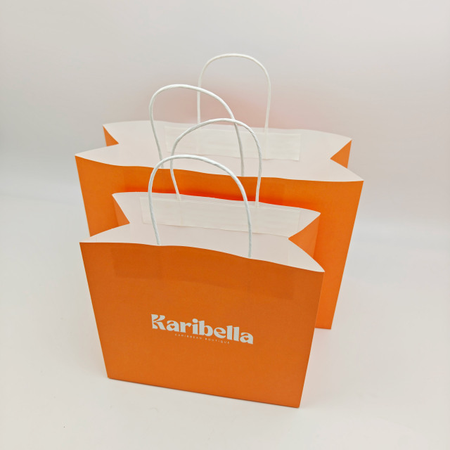 Eco-Friendly Custom Kraft Paper Bags With Handles Perfect for Food & Retail Shopping