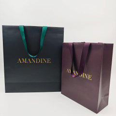 Custom Logo Printed Luxury Art Paper Gift & Shopping Bags for Clothing Underwear & Jewelry