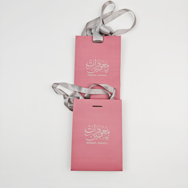 Eco-Friendly Luxury Red Paper Shopping Bags Personalized with Your Own Logo Perfect Gift Bags
