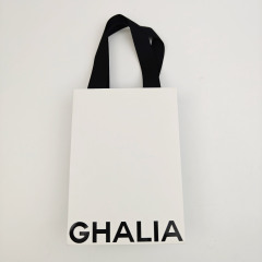 Customized UV Logo Luxury Paper Shopping Bags