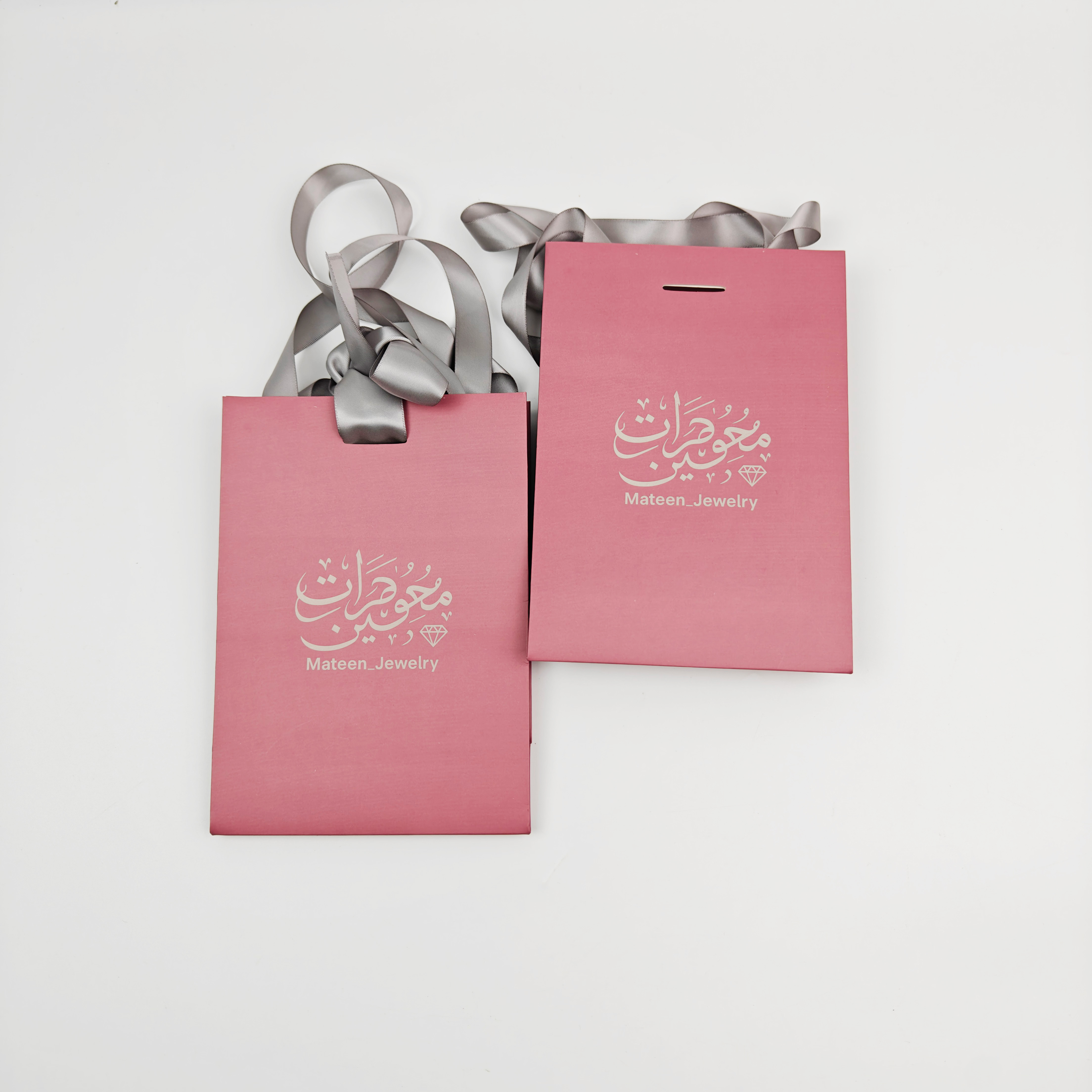 Eco-Friendly Luxury Red Paper Shopping Bags Personalized with Your Own Logo Perfect Gift Bags
