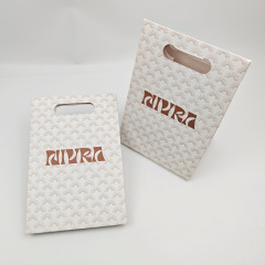Custom Logo Thick Coated Paper Bags with Handles Premium Luxury Retail Shopping Bags