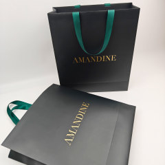 Custom Logo Printed Luxury Art Paper Gift & Shopping Bags for Clothing Underwear & Jewelry