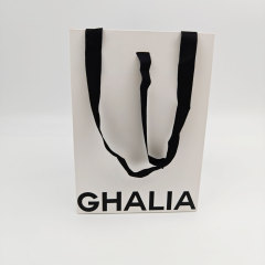 Custom Logo Double-sided printing Reusable Paper Bags Luxury Wholesale Gift & Shopping Bags with Handles for Clothing