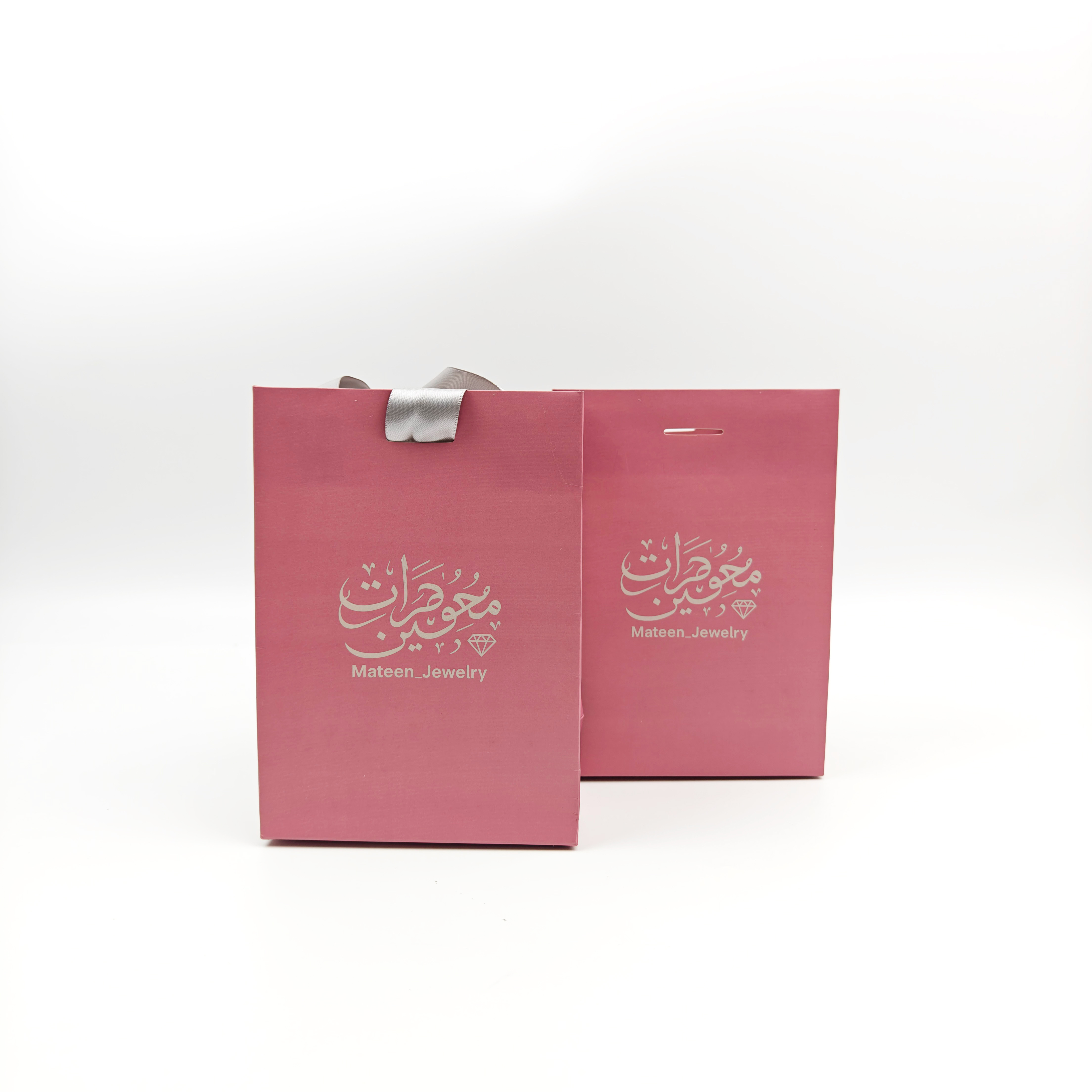 Eco-Friendly Luxury Red Paper Shopping Bags Personalized with Your Own Logo Perfect Gift Bags