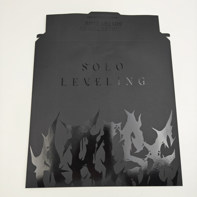 Black Luxury Envelope Paper Bags with UV Logo Eco-Friendly Wholesale Gift & Shopping Packaging Bag for Retail Use