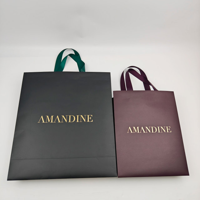 Custom Logo Printed Luxury Art Paper Gift & Shopping Bags for Clothing Underwear & Jewelry