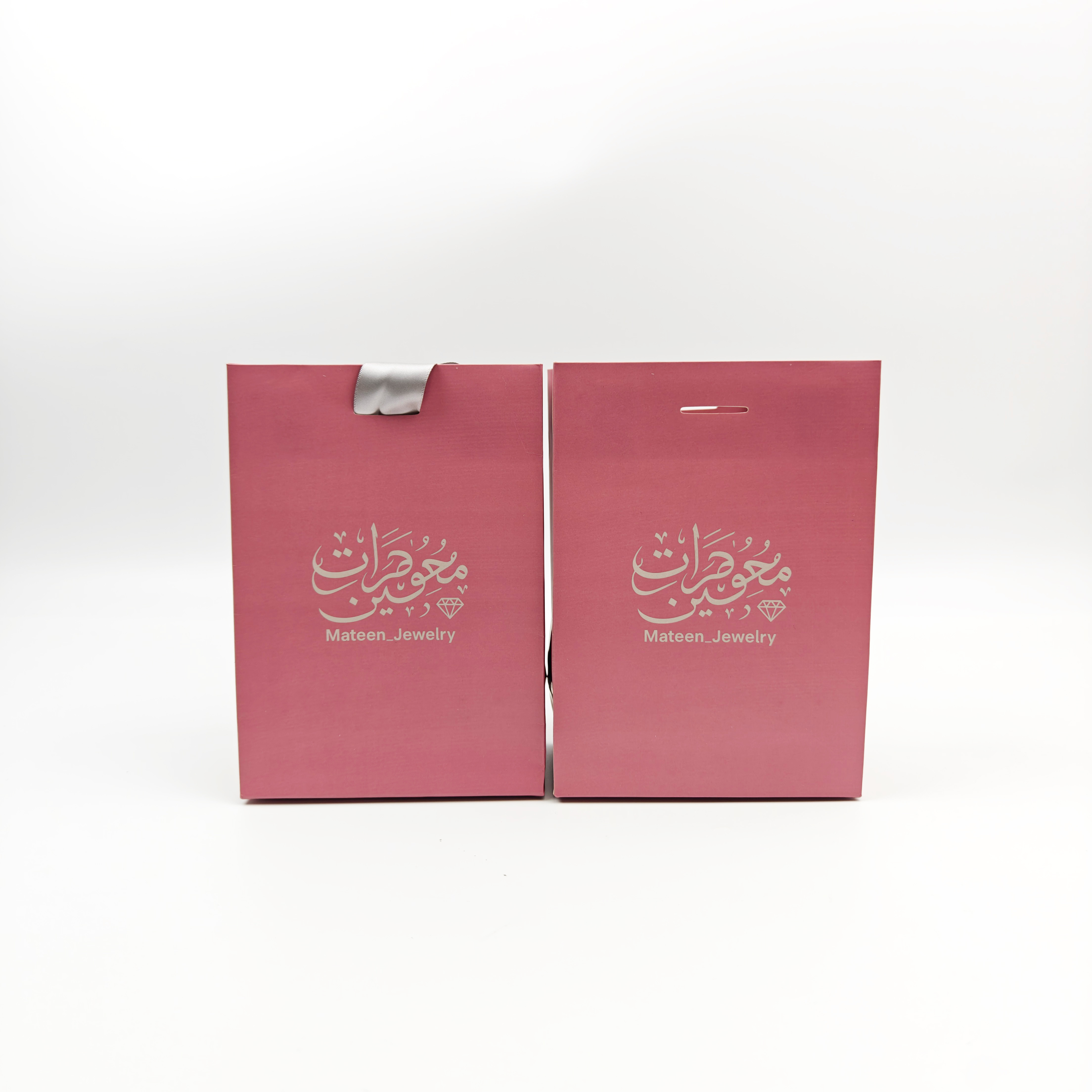 Eco-Friendly Luxury Red Paper Shopping Bags Personalized with Your Own Logo Perfect Gift Bags
