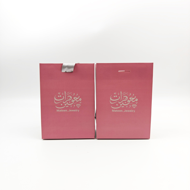 Eco-Friendly Luxury Red Paper Shopping Bags Personalized with Your Own Logo Perfect Gift Bags