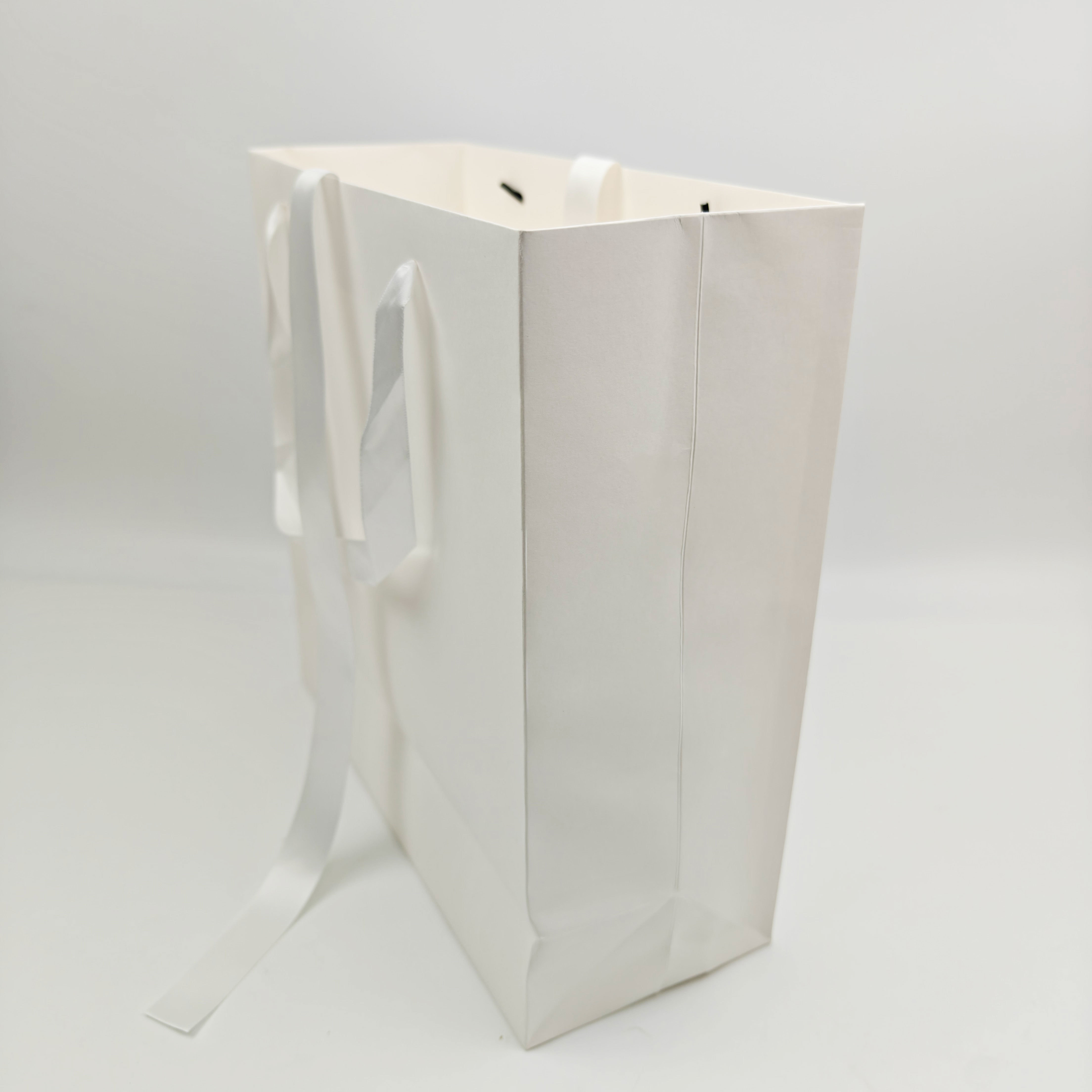 Custom White Kraft Luxury Gift Bags Eco-Friendly Retail Packaging Bag for Clothing & Apparel