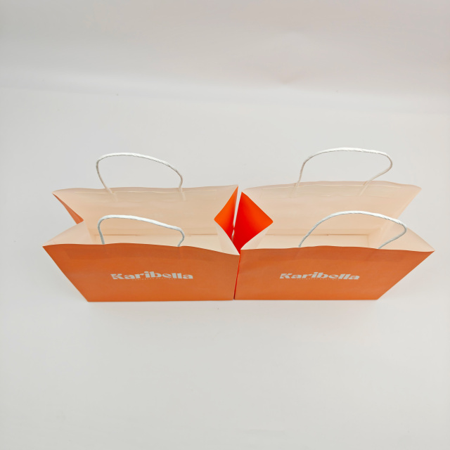 Eco-Friendly Custom Kraft Paper Bags With Handles Perfect for Food & Retail Shopping