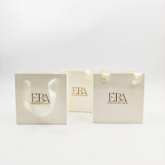 Custom Size Golden Logo Gift Bags  Perfect for Boutique Retail Packaging