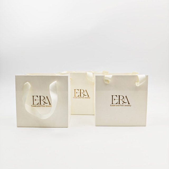 Custom Size Golden Logo Gift Bags  Perfect for Boutique Retail Packaging