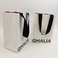 Customized UV Logo Luxury Paper Shopping Bags