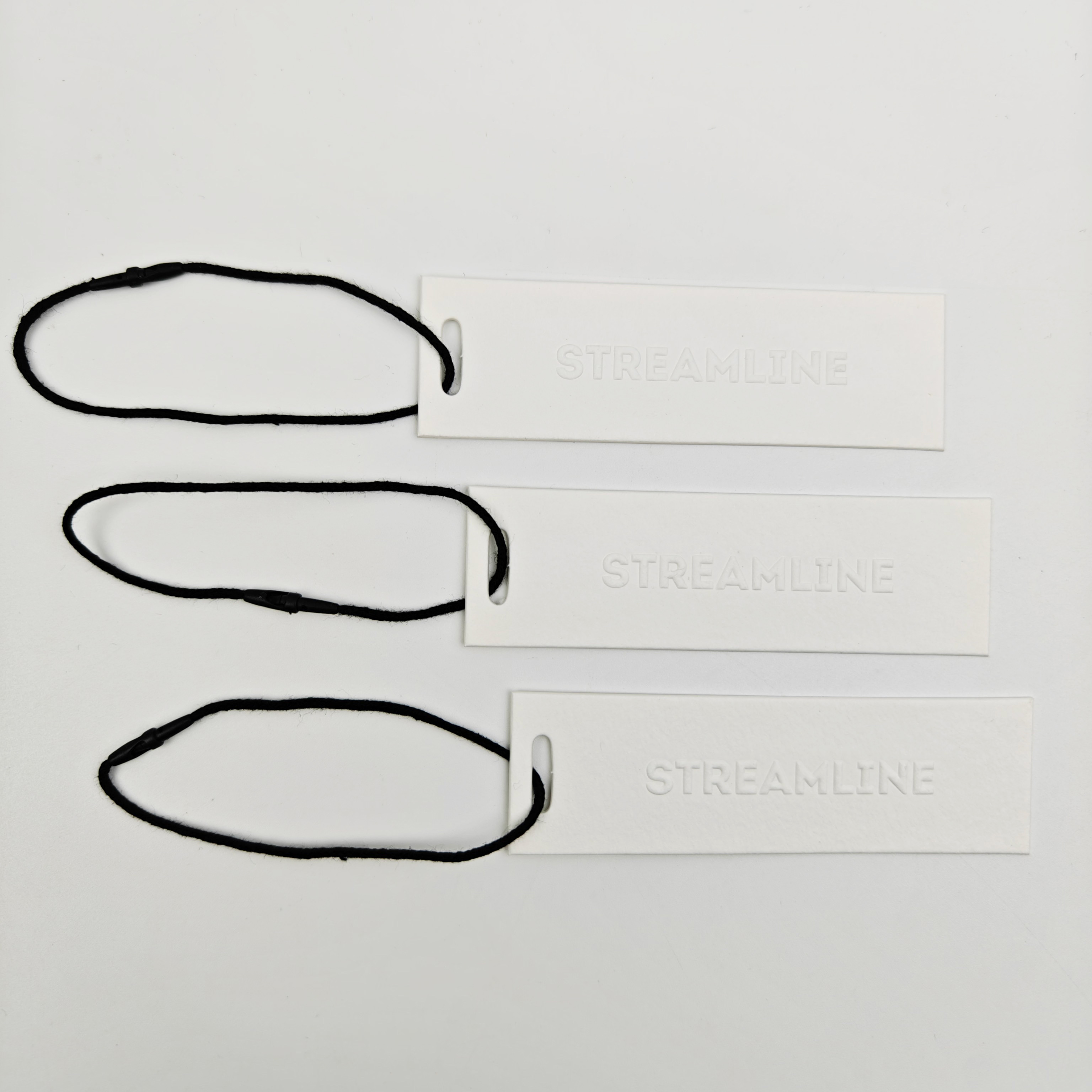 Custom Embossed Logo Eco-Friendly Paper Hang Tags With String