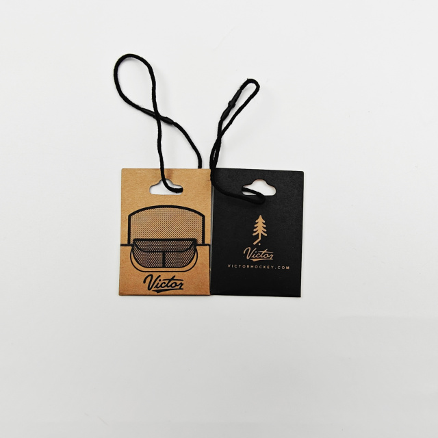 Eco-Friendly Kraft Hang Tags Custom Logo Garment Price Tags for Retail Shoes & Jeans