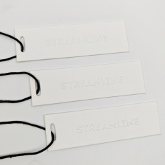 Custom Embossed Logo Eco-Friendly Paper Hang Tags With String