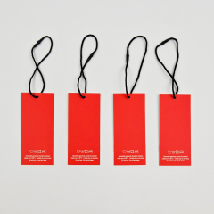Premium Recycled Paper Garment Tags Eco-Friendly Luxury Hang Tags with Custom Logo