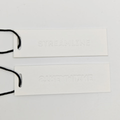 Custom Embossed Logo Eco-Friendly Paper Hang Tags With String