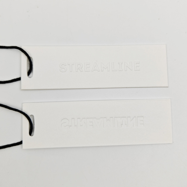 Custom Embossed Logo Eco-Friendly Paper Hang Tags With String