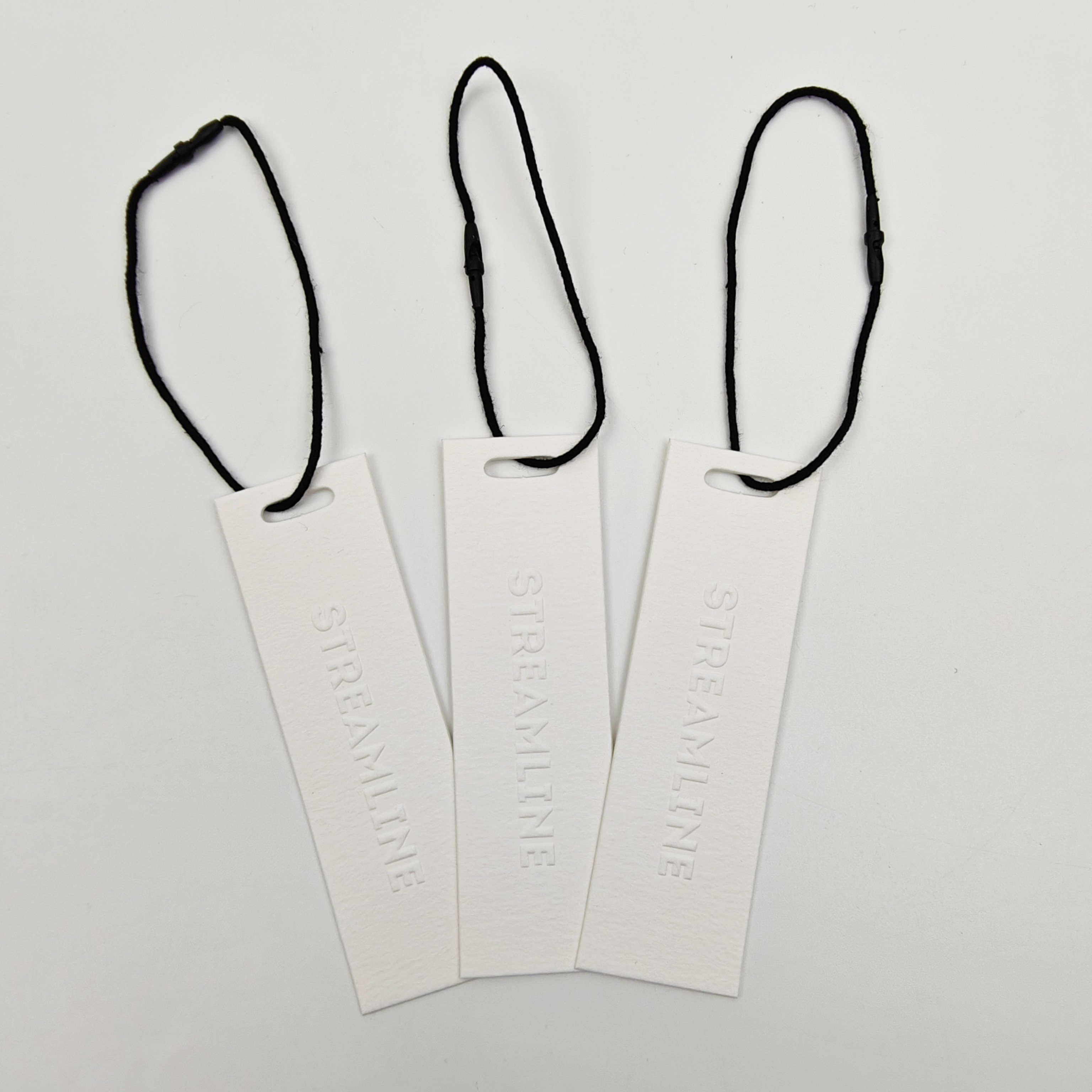 Custom Embossed Logo Eco-Friendly Paper Hang Tags With String
