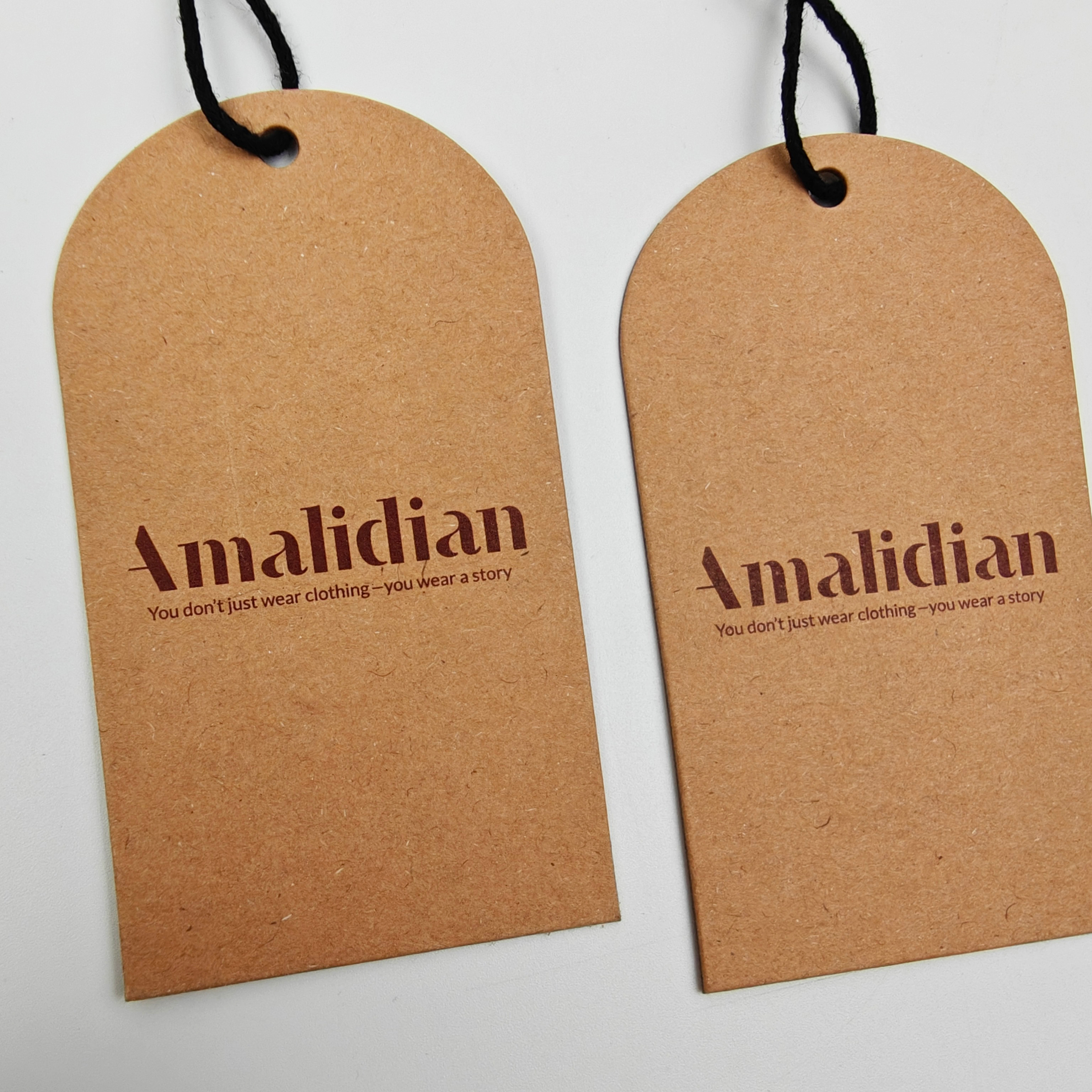 Sustainable Custom Hang Tags Recycled Luxury Kraft Paper