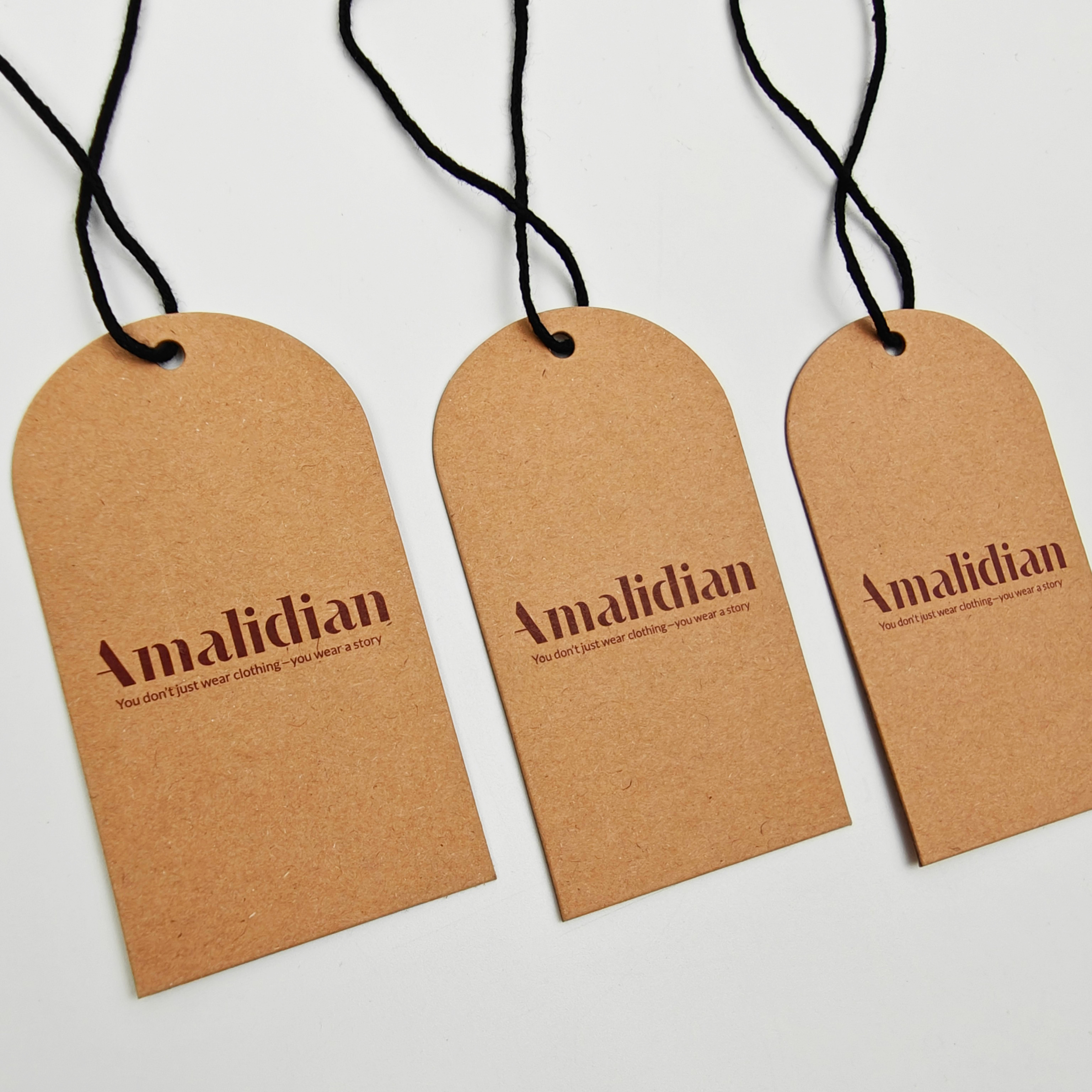 Sustainable Custom Hang Tags Recycled Luxury Kraft Paper