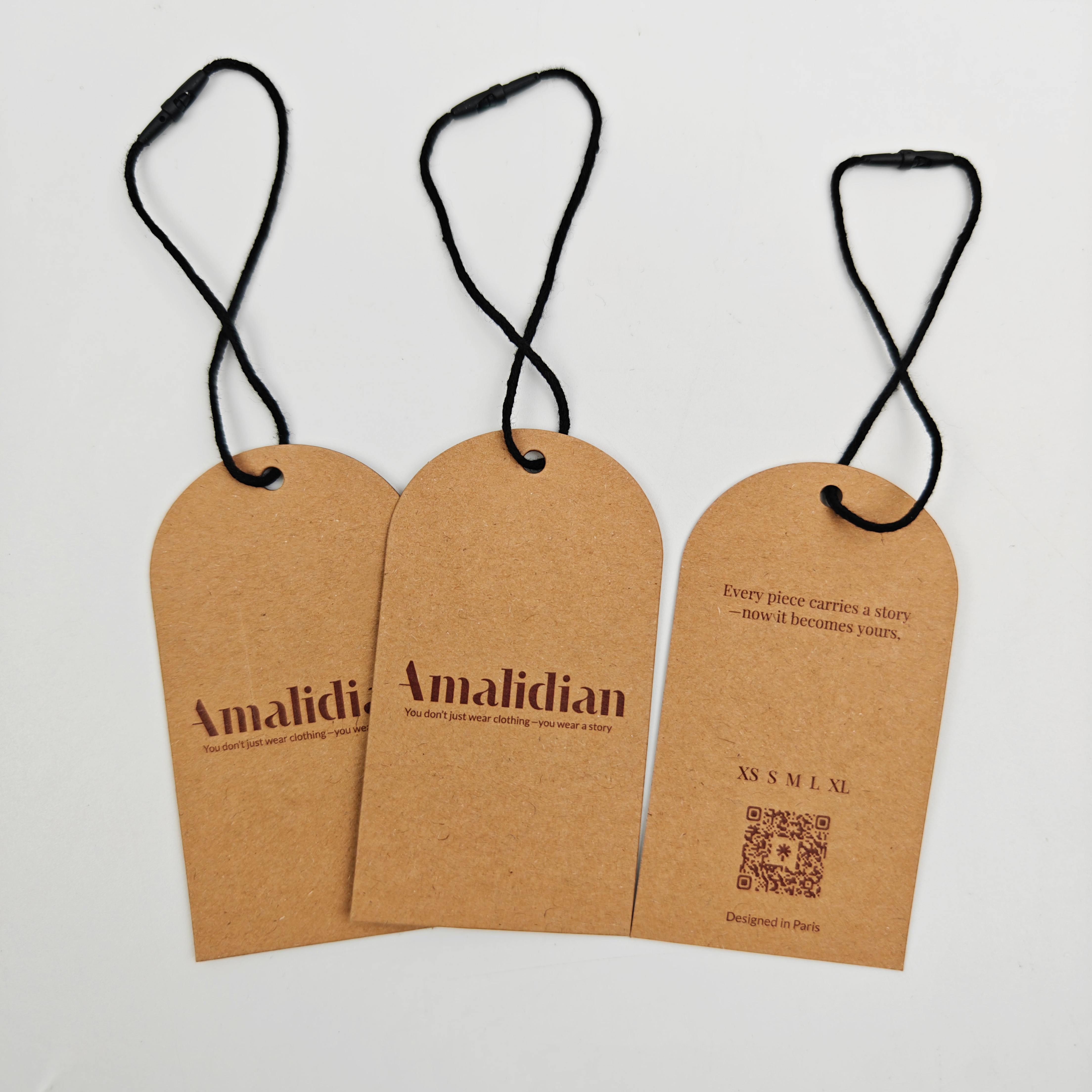 Sustainable Custom Hang Tags Recycled Luxury Kraft Paper