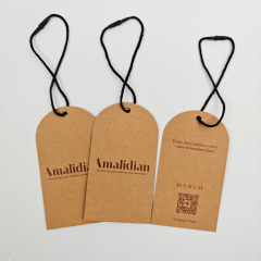 Sustainable Custom Hang Tags Recycled Luxury Kraft Paper