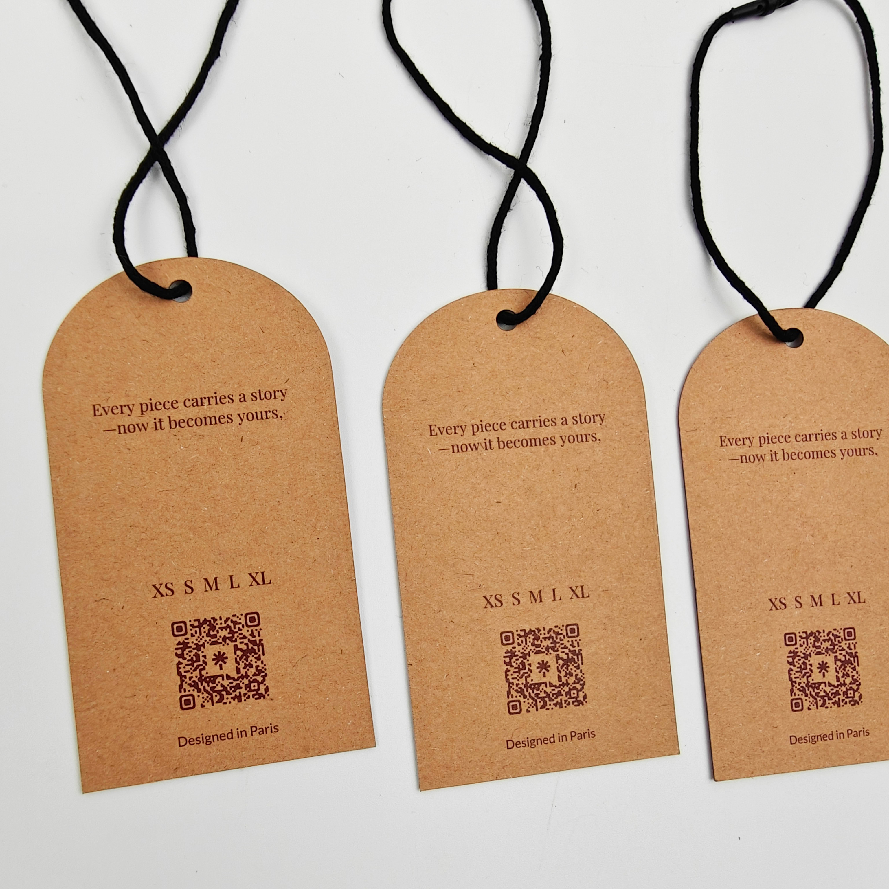 Sustainable Custom Hang Tags Recycled Luxury Kraft Paper