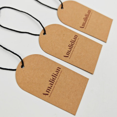 Sustainable Custom Hang Tags Recycled Luxury Kraft Paper