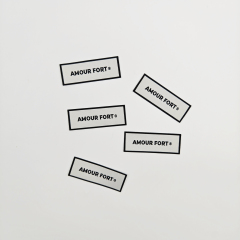 Custom Center Fold Woven Size Labels Wholesale Garment Label with Free Design & Your Logo