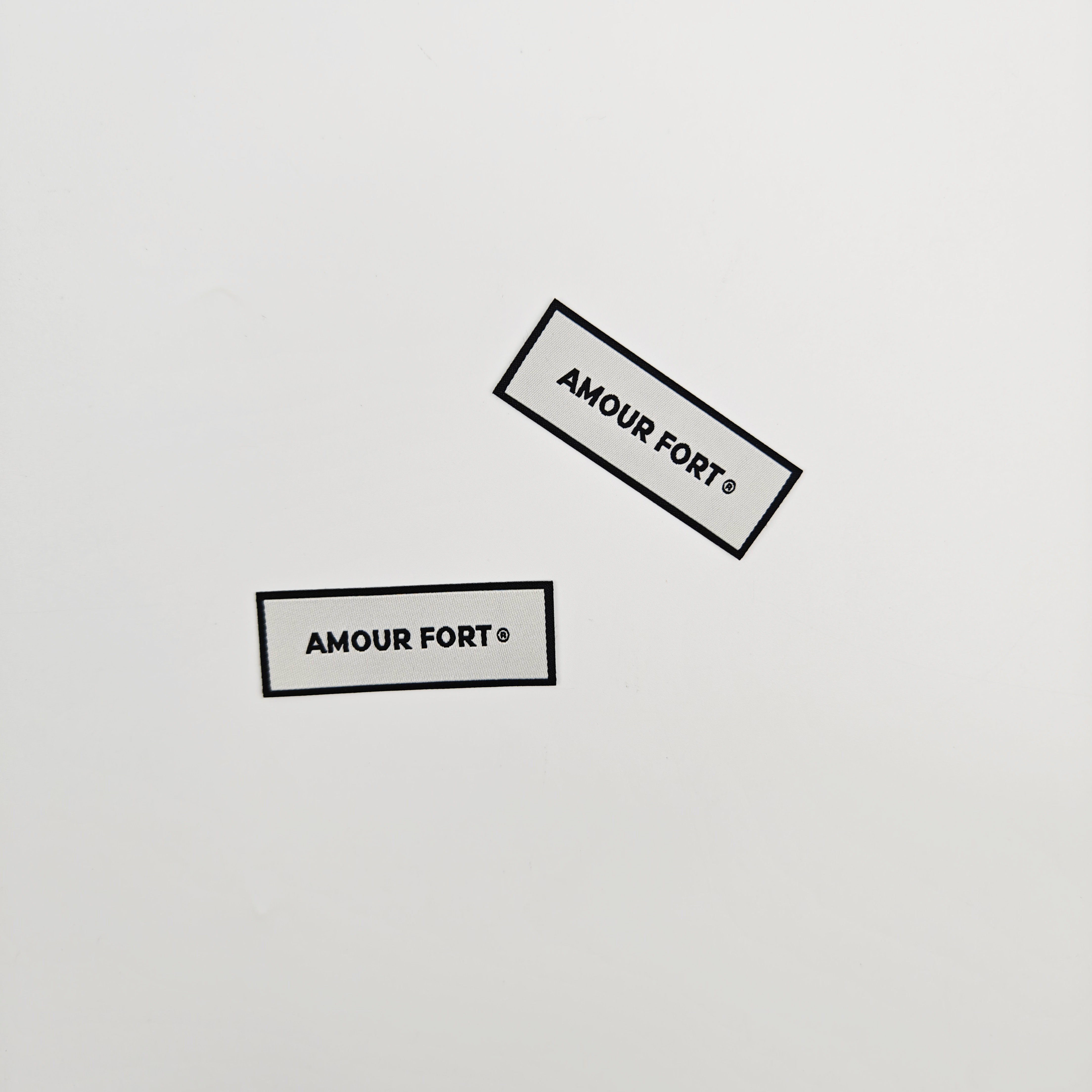 Custom Center Fold Woven Size Labels Wholesale Garment Label with Free Design & Your Logo