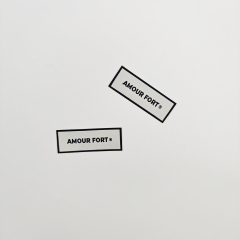 Custom Center Fold Woven Size Labels Wholesale Garment Label with Free Design & Your Logo