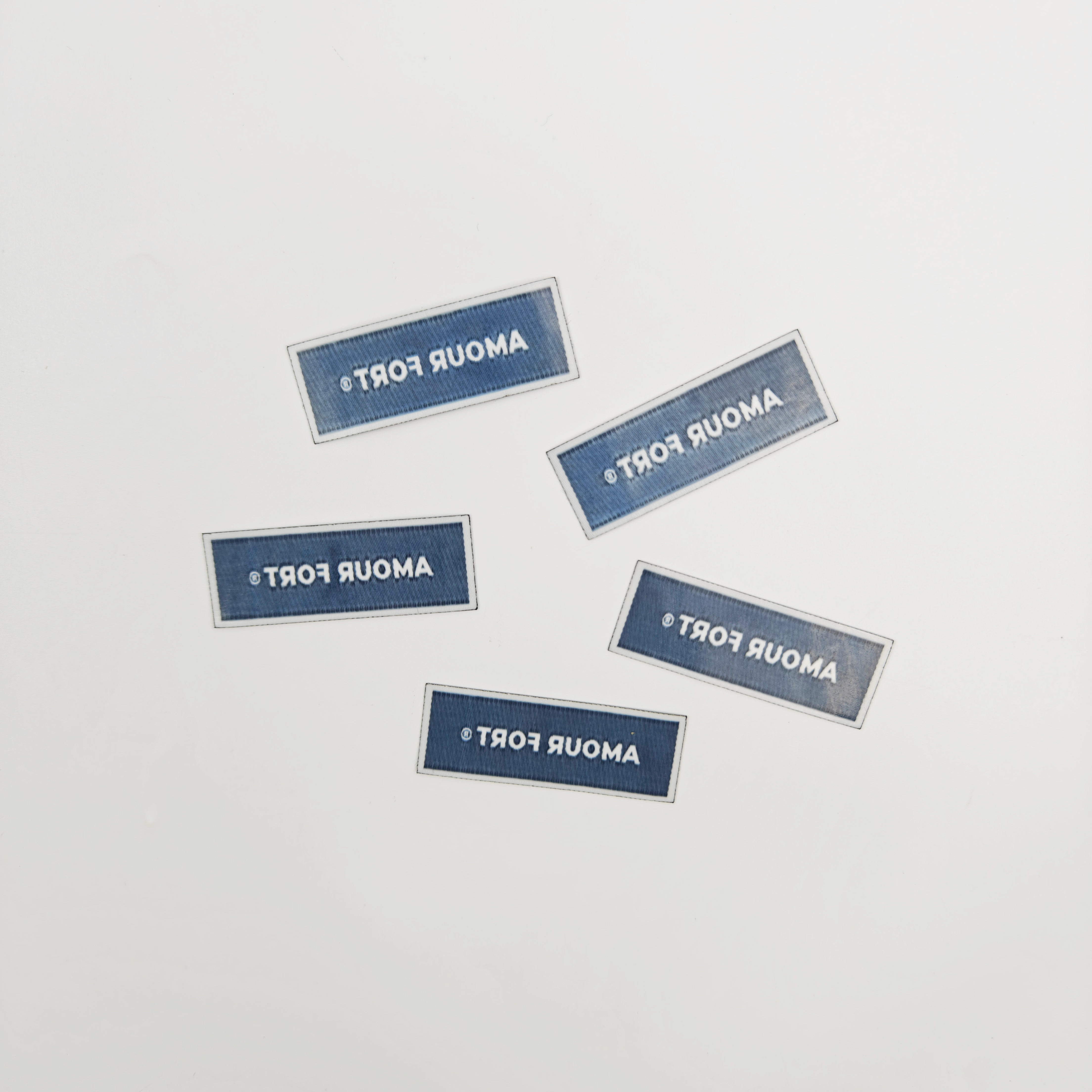 Custom Center Fold Woven Size Labels Wholesale Garment Label with Free Design & Your Logo