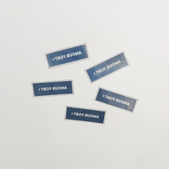 Custom Center Fold Woven Size Labels Wholesale Garment Label with Free Design & Your Logo