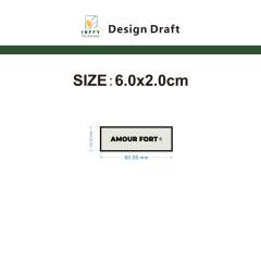 Custom Center Fold Woven Size Labels Wholesale Garment Label with Free Design & Your Logo